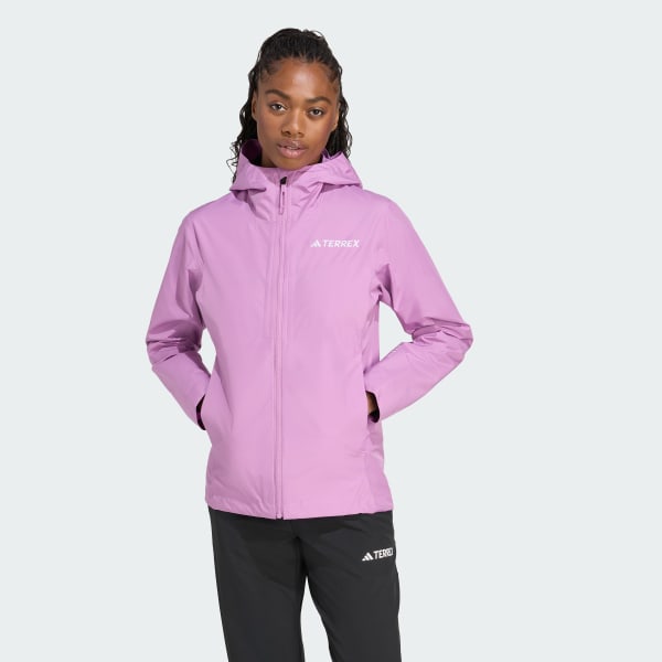 Pourpre Veste Terrex 2,5 couches Multi Rain.Rdy