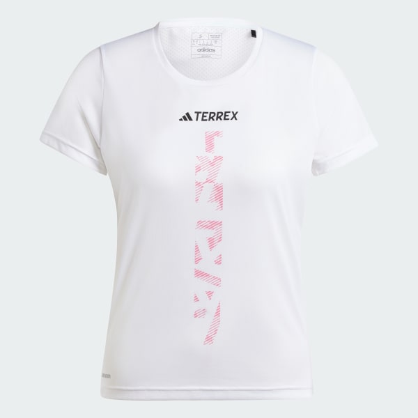 White Terrex Agravic Trail Running Tee