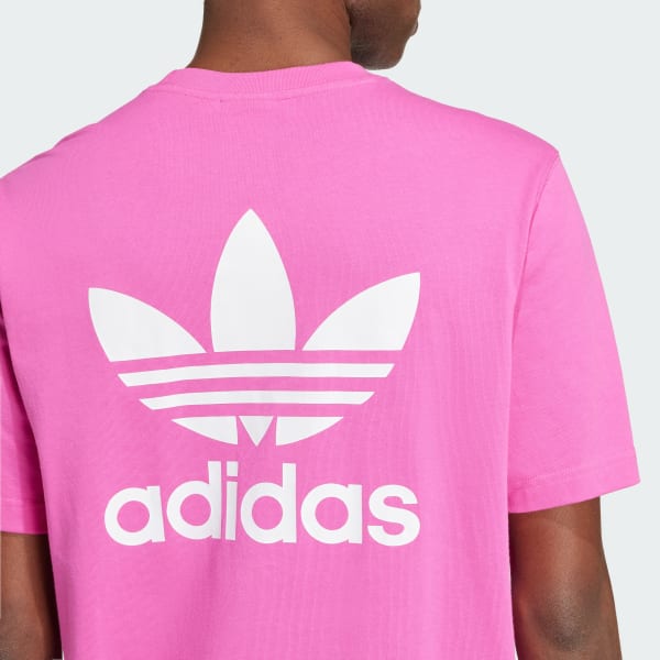 adidas Adicolor Classics Back Front Trefoil Boxy Tee Pink adidas Thailand
