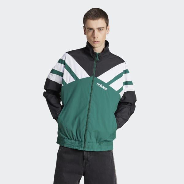 トップス adidas track jacket green Vintage 90s Adidas Full Zip Track Top Jacket Neon Green Size
