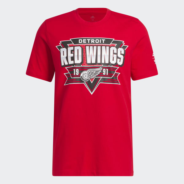 adidas Red Wings Playmaker Tee - Red | Men's Hockey | adidas US
