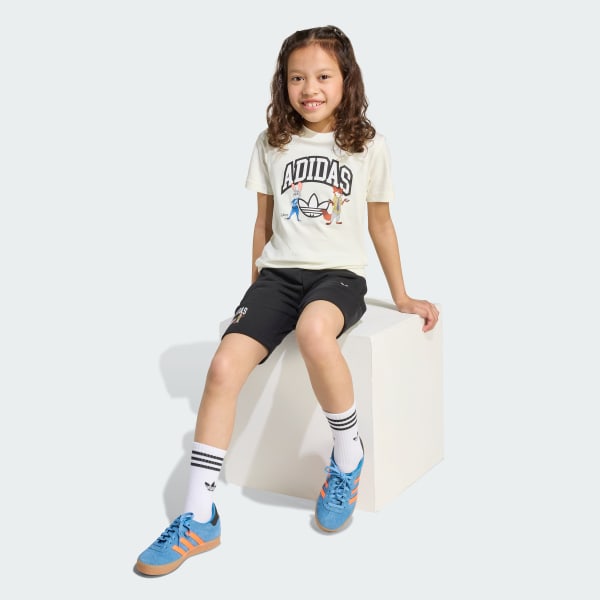 Blanco Conjunto de shorts y Polo ADIDAS X DISNEY para Niños