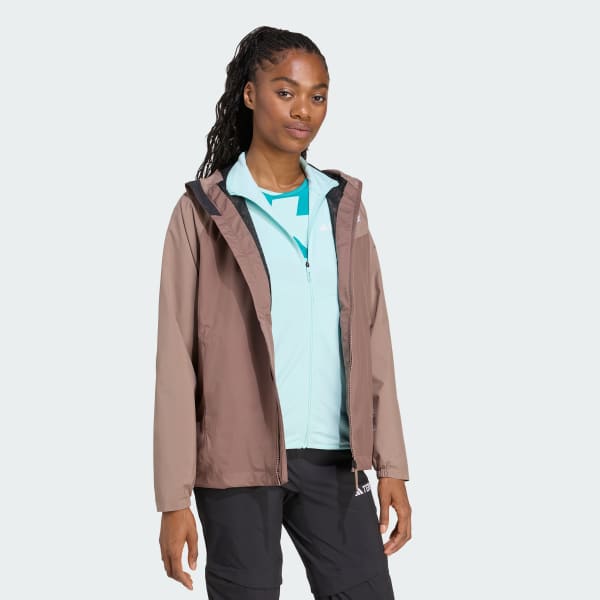 Brown Terrex Multi 2L RAIN.RDY Jacket