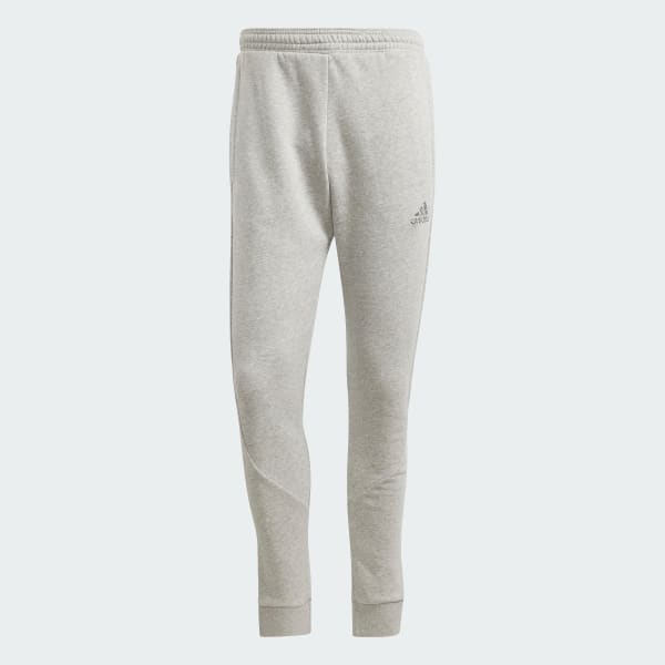 Szary Stadium Fleece Badge of Sport Cuffed Pants