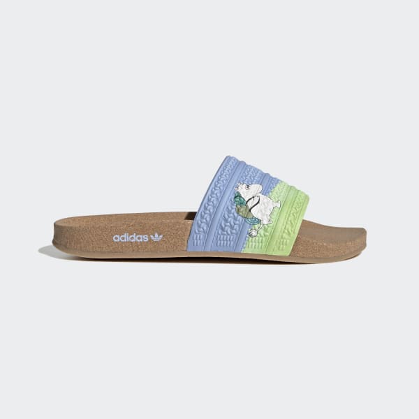 Raap elf kalligrafie adidas Adilette x Moomin Cork Slides - Blue | Women's Swim | adidas US