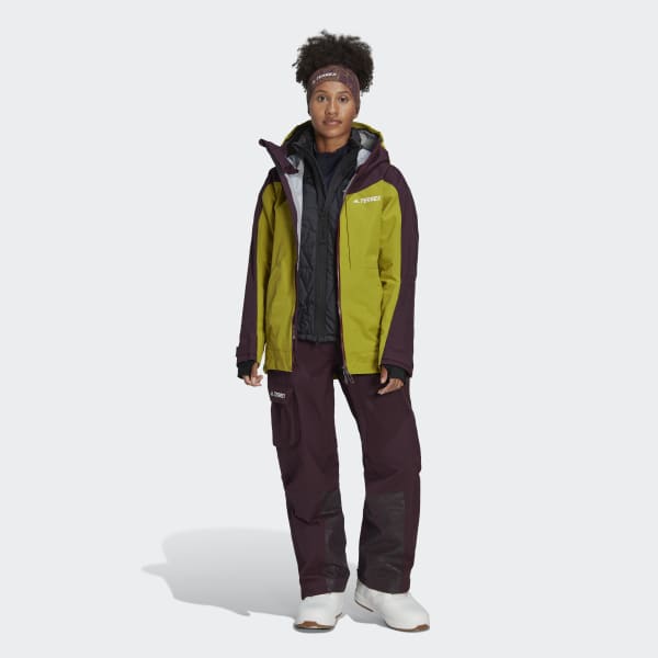 cervená NOHAVICE TERREX 3L POST-CONSUMER NYLON SNOW