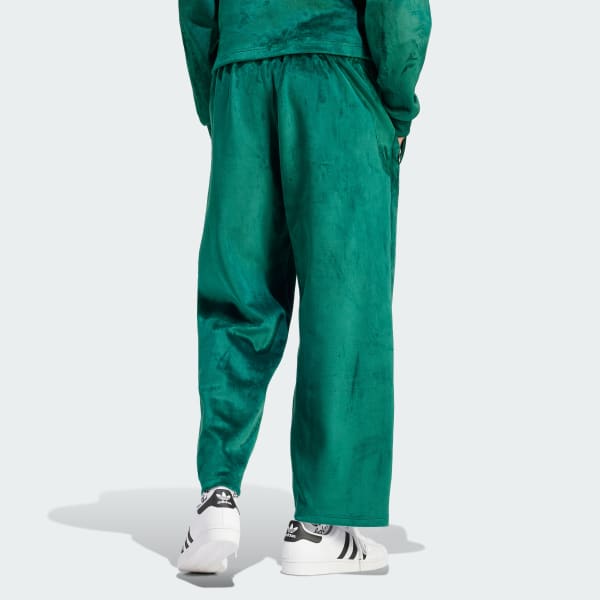 - adidas Lifestyle | Essentials+ US Green Men\'s Velour adidas Premium Pants |