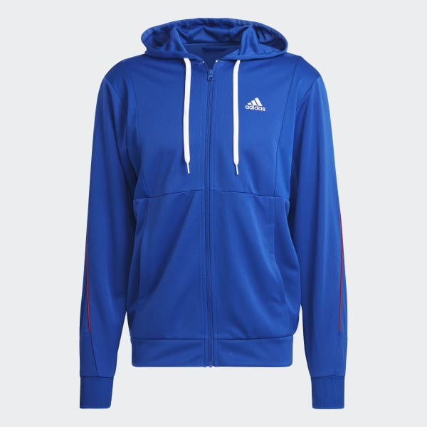 Blue Ribbed AEROREADY Track Suit QH815
