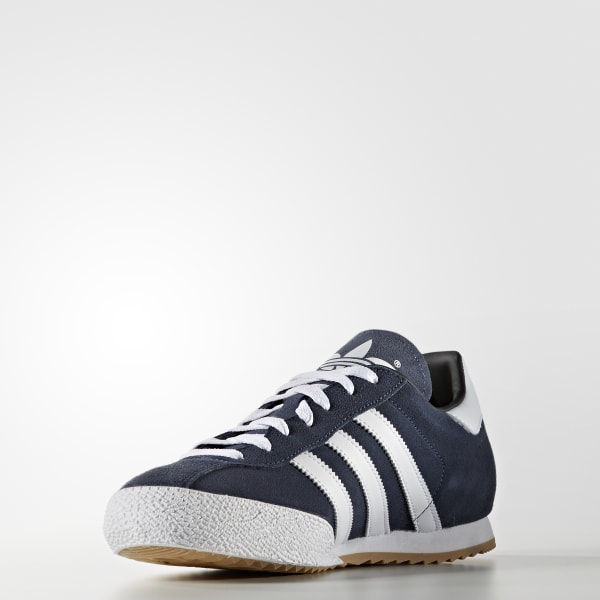 Azul Sapatos Camurça Samba Super