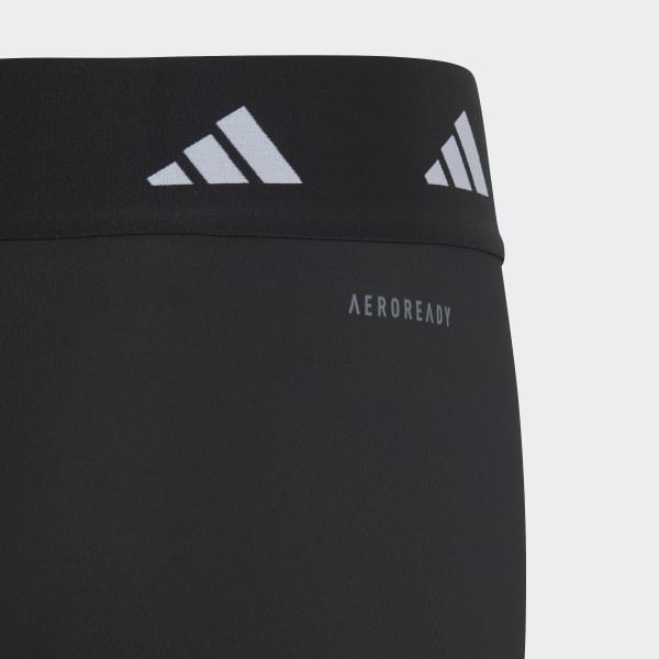 Schwarz AEROREADY Techfit Period-Proof High-Rise kurze Tight