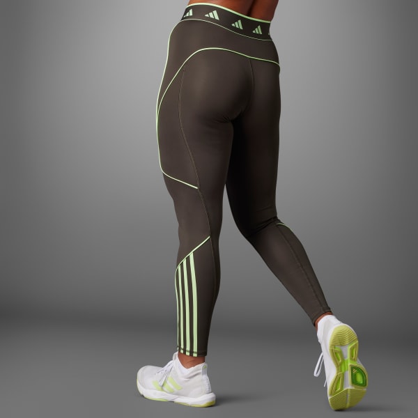 adidas Techfit Hyperglam Full-Length Leggings - Green