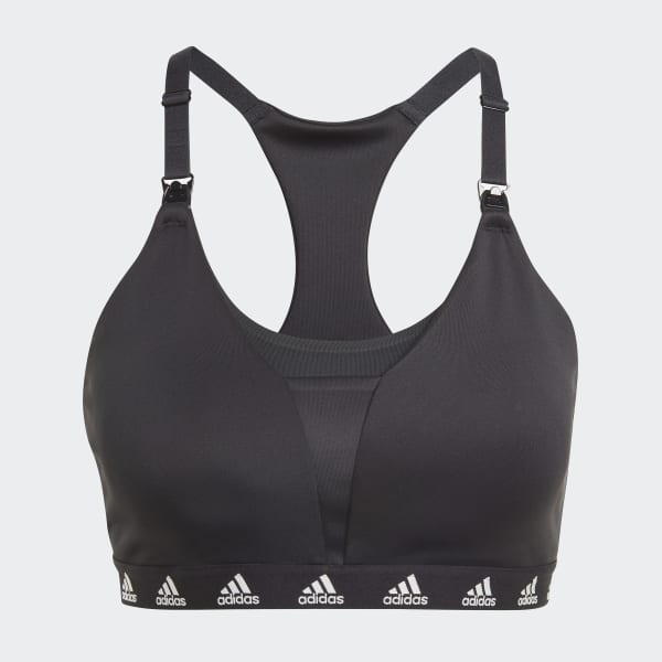 Schwarz Light-Support Nursing Sport-BH