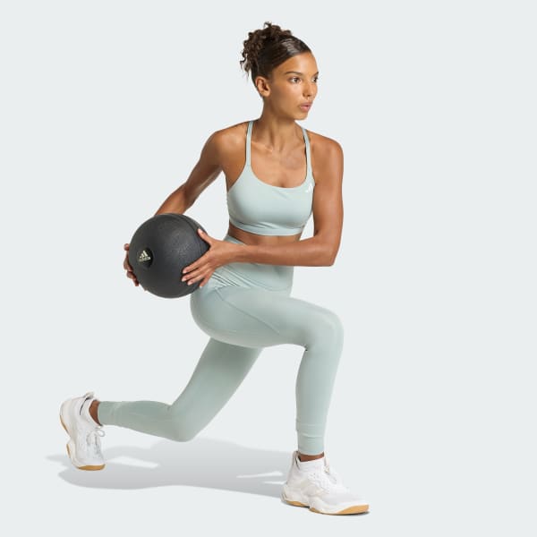 Green Optime Essentials Workout Light Support Bra