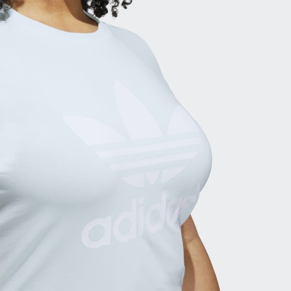 Azul T-shirt Trefoil Adicolor Classics (Plus Size)