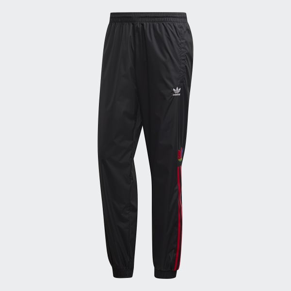 cerná Sportovní kalhoty 3D Trefoil 3-Stripes