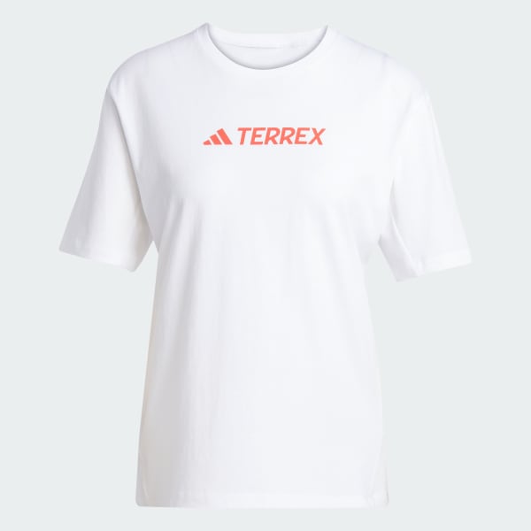 White Terrex Classic Logo Tee