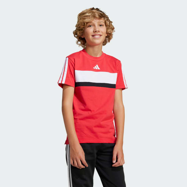 Rojo Camiseta Seasonal Essentials Tiberio Tricot 3 Rayas Kids