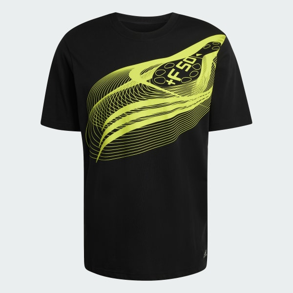 Black WAVE GRAPHIC TEE SHORT SLEEVE