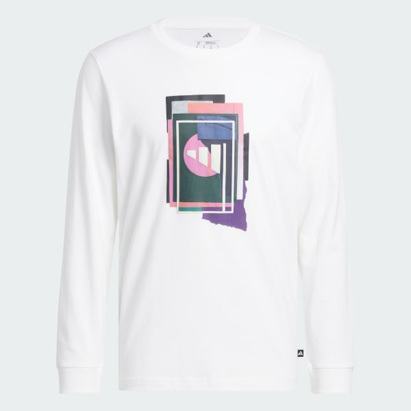 White Beyond The Course Graphic Long Sleeve Tee