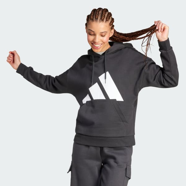 Negro Polerón con Capucha Essentials Big Logo Fleece