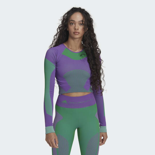 nachová Zkrácený top adidas by Stella McCartney TrueStrength Yoga C8658