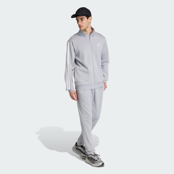 Grey 3-STRIPES FLEECE Tracksuit