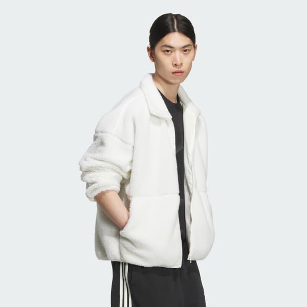 White 머스트해브 스몰 로고 루즈 핏 BOA 재킷