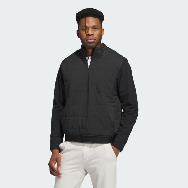 Black Ultimate365 Quilted Dwr Half Zip Pullover