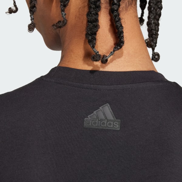 adidas House of Tiro Metallic Graphic Tee Black adidas Thailand