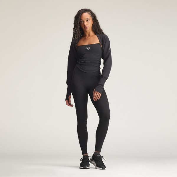 cierna Mikina adidas by Stella McCartney Studio Sweatshirt Shrug