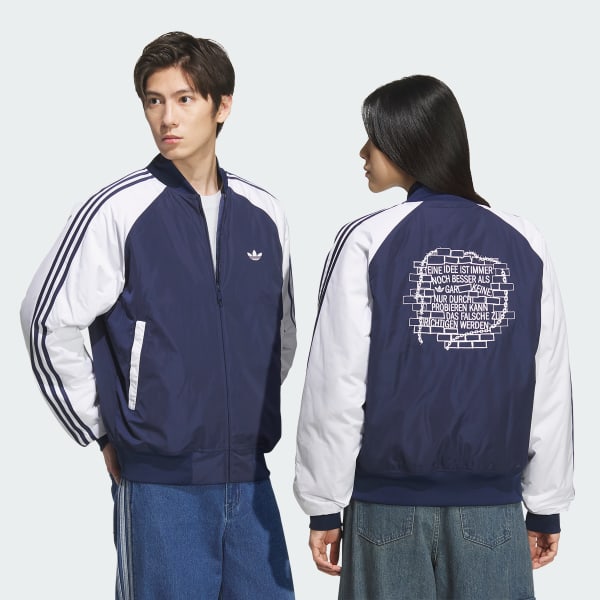 adidas ジャケット ネイビー/ホワイト アディダス ナイロン PD JKT - ブルー | アディダス ジャパン