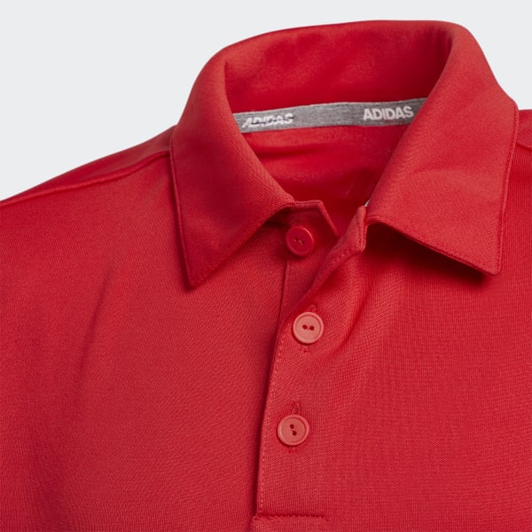 Rot 3-Streifen Poloshirt
