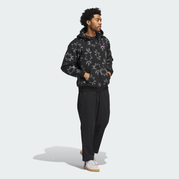 Negro Sudadera con Gorro Astarry Skateboarding