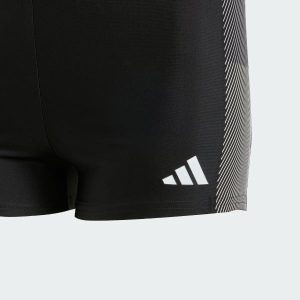 Svart Colorblock 3-Stripes Swim Bokser
