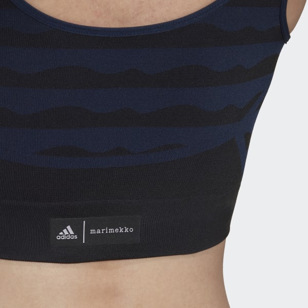 Blue Marimekko Light-Support AEROKNIT Bra V0709