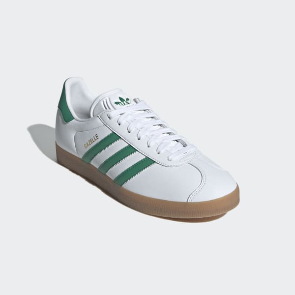 White with online green stripe adidas