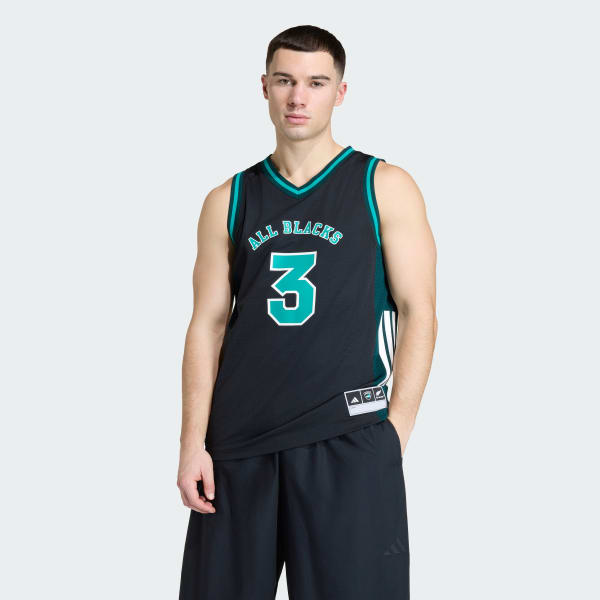 Black All Blacks Basketball Jersey