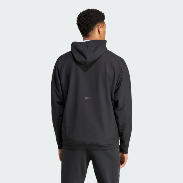 Nero Hoodie Z.N.E. Woven Full-Zip All Blacks
