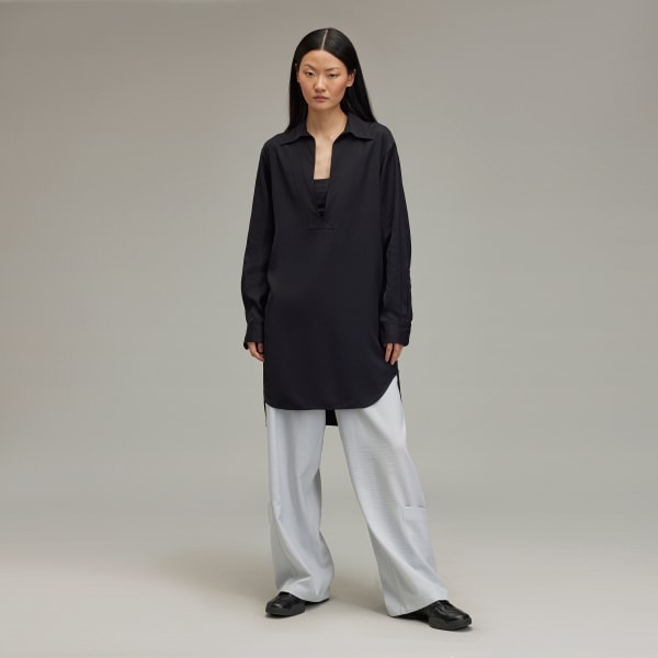 Black Y-3 Rayon Twill Shirt