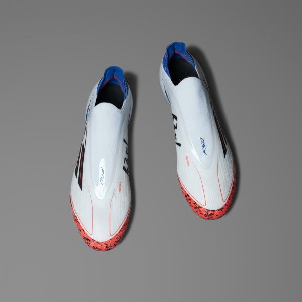 Wit F50 Elite Son Veterloze Firm Ground Voetbalschoenen