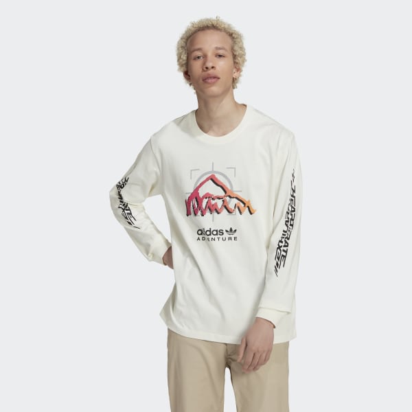 Hvid adidas Adventure Ride Long Sleeve T-shirt DC428