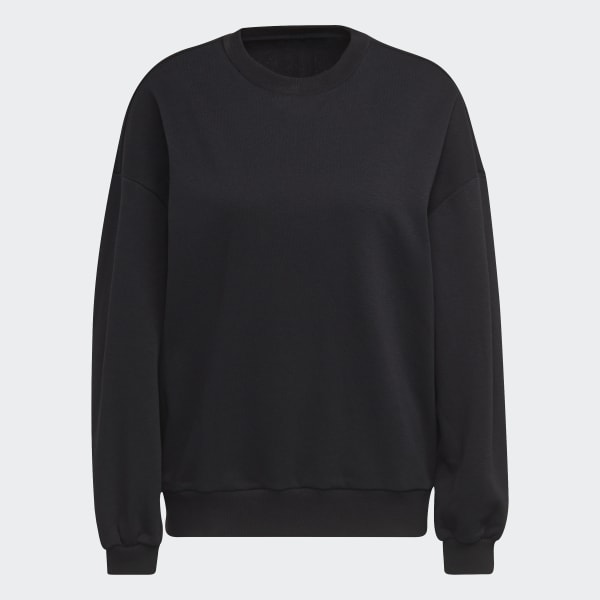 Black Karlie Kloss Crew Sweatshirt JKA41