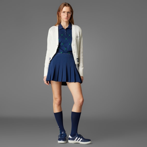 【ADIDAS GOLF】 Originals Pleated Skirt/追跡付 adidas Originals Pleated Skort - White | Free Shipping with