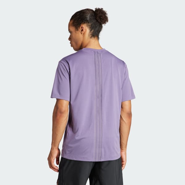 Roxo Camiseta Treino HIIT Três Listras