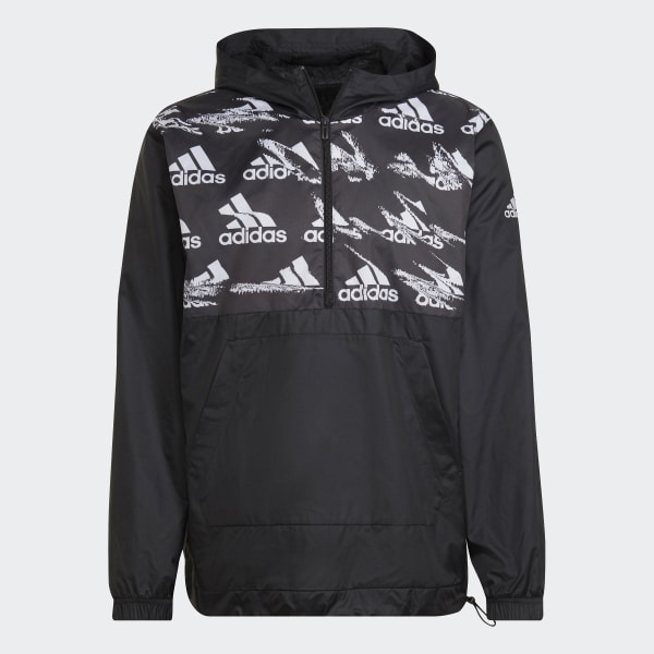 adidas Rompevientos Essentials Brandlove Woven - Negro | adidas Argentina