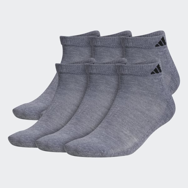 Grey Athletic Cushioned Low Socks 6 Pairs
