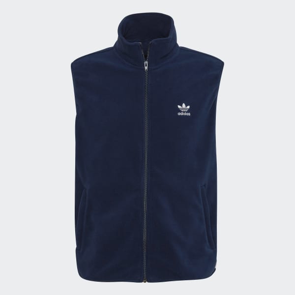 blauw Adicolor 3-Stripes Fleece Bodywarmer CZ783