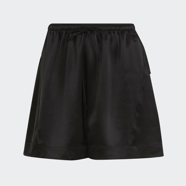 Black Classic Tech Silk Shorts DH806