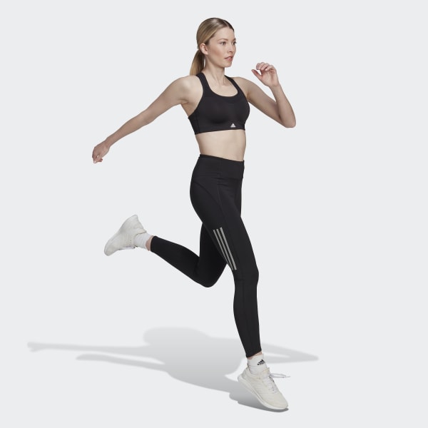 adidas Women's Alphaskin 3-Stripes Long Tights