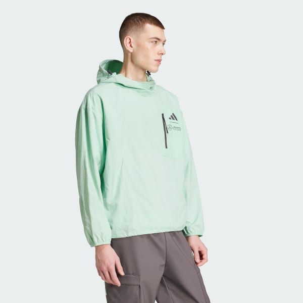 Grun MERCEDES - AMG PETRONAS FORMULA ONE TEAM PREMIUM WOVEN WINDBREAKER